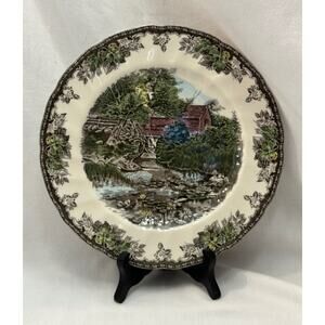 Johnson Brothers-England-The Friendly Village-The Lily Pond Plate-10 5/8"